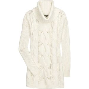 Theory Turtleneck Sweater Open Knit Sz S